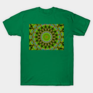 Green abstract pattern T-Shirt